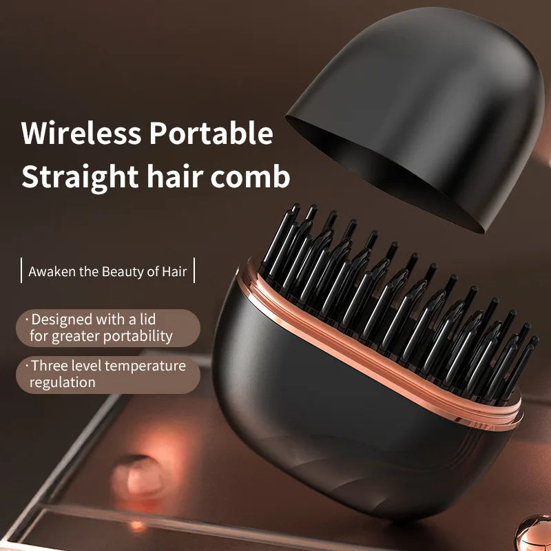 مشط تمليس الشعر اللاسلكي HB-208 | Wireless Straight Hair Comb