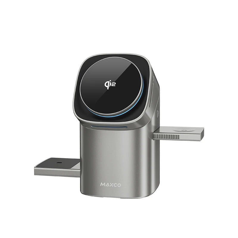 شاحن لاسلكي MAXCO Geometry Series II Qi2 | 3-in-1 Wireless Charger MW15