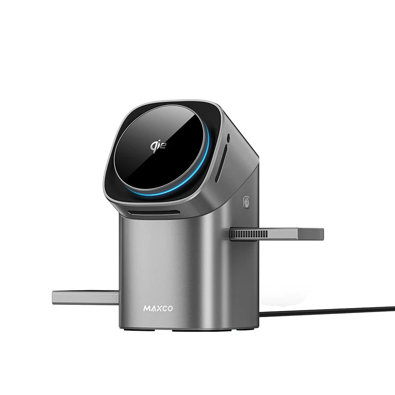 شاحن لاسلكي MAXCO Geometry Series II Qi2 | 3-in-1 Wireless Charger MW15