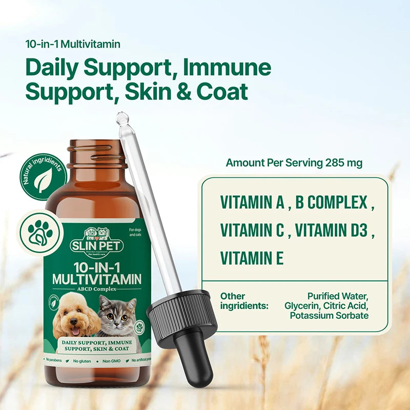 SLIN PET 10-in-1 Multivitamin للكلاب والقطط