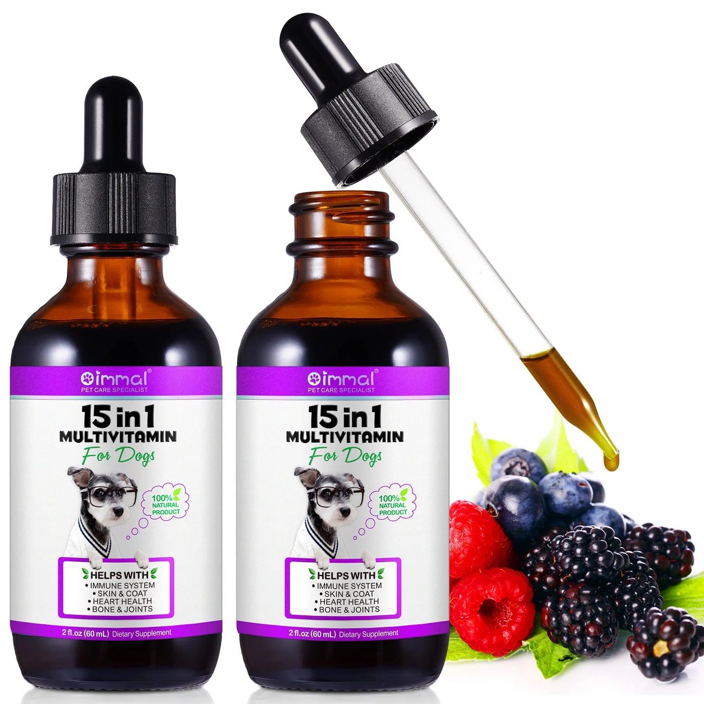 مكمل غذائي 15 في 1 للكلاب | Oimmal 15-in-1 Multivitamin Dogs