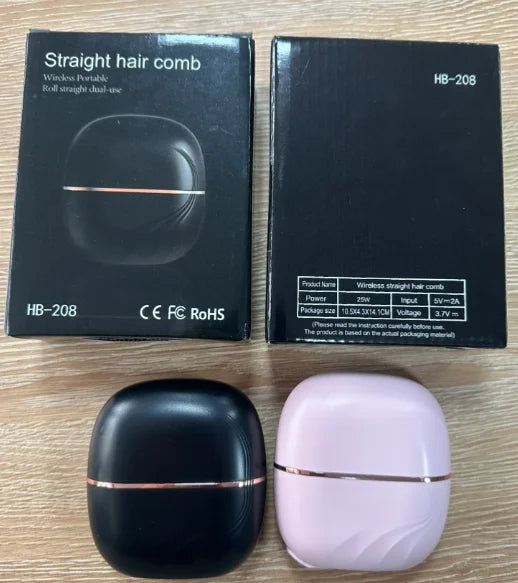 مشط تمليس الشعر اللاسلكي HB-208 | Wireless Straight Hair Comb