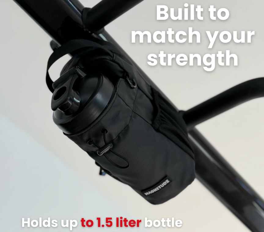 Magnetic Water Bottle Bag - Hands Free Carry - Gym