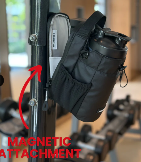 Magnetic Water Bottle Bag - Hands Free Carry - Gym